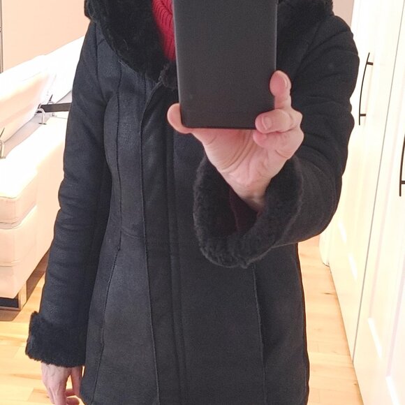 DANIER BLACK LEATHER WINTER JACKET - Picture 7 of 7